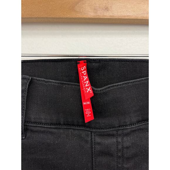 Spanx Cropped Flare Pull On Shaping Stretch Tummy Control Jeans Medium 20231R - Picture 7 of 13